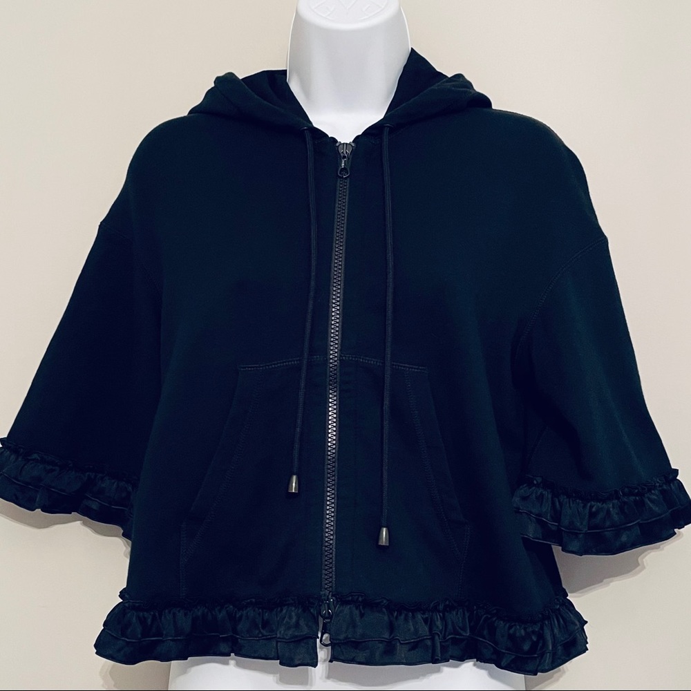 Moschino Crop Hoodie Top